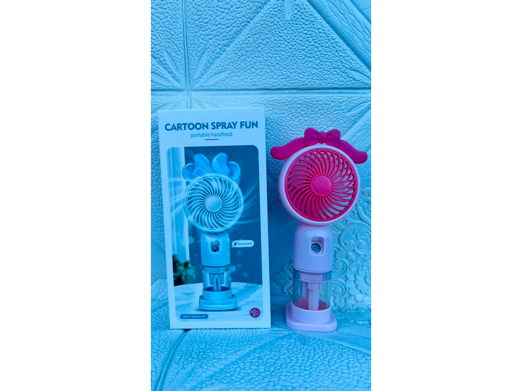 VENTILADOR CARTOON SPRAY FUN