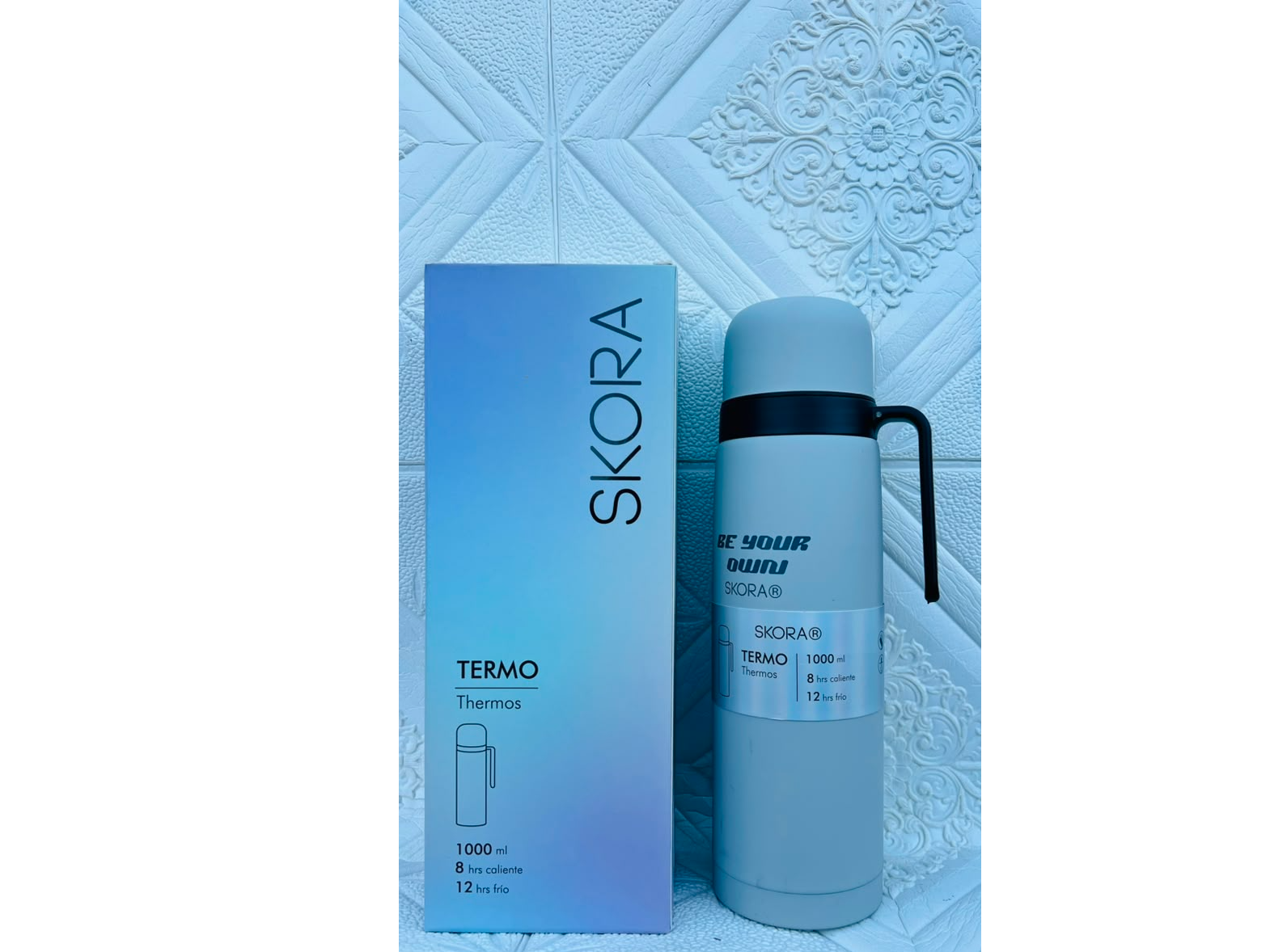 TERMO GRIS SKORA 1000 ML