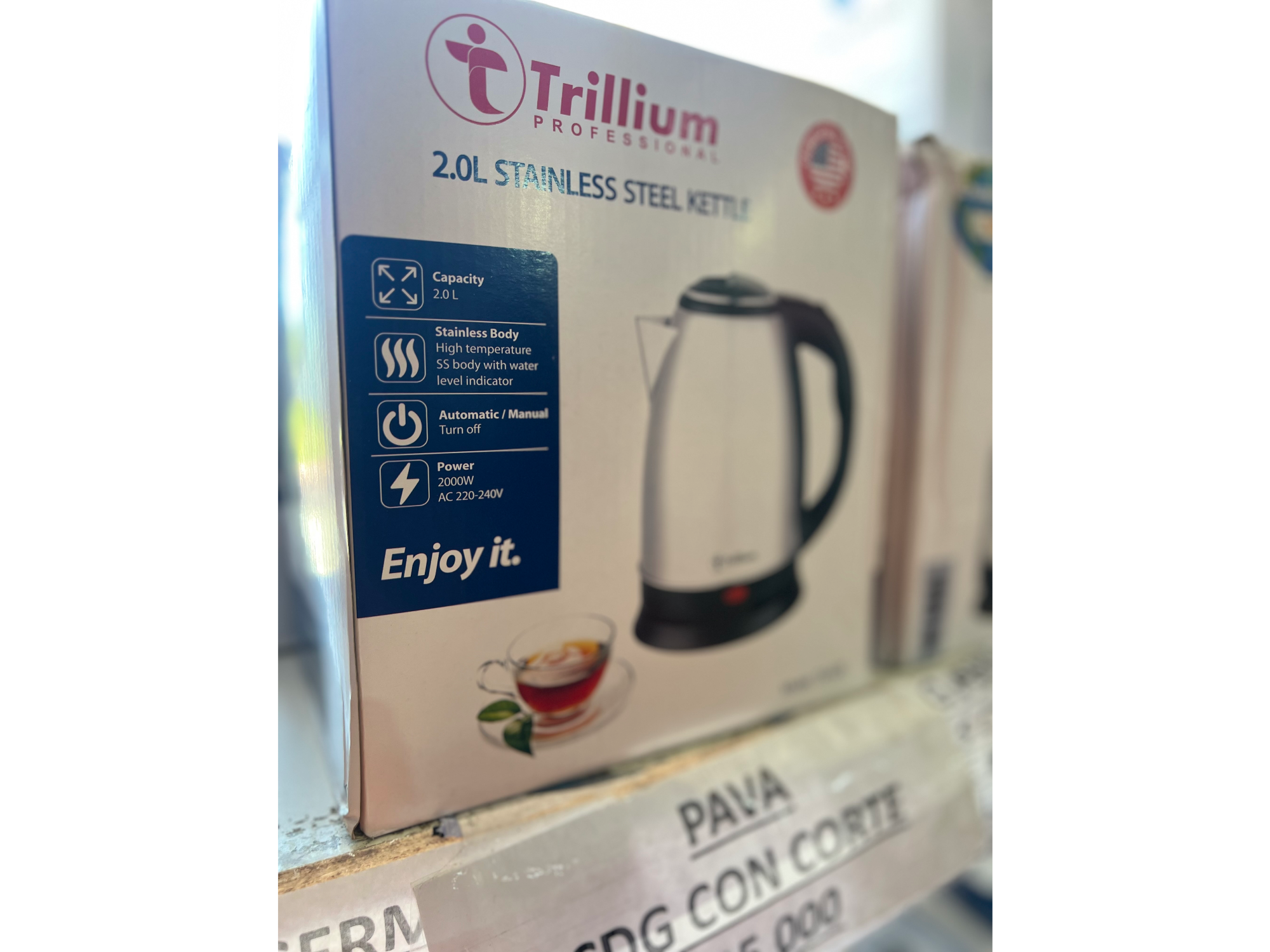 Pava de acero electrónica