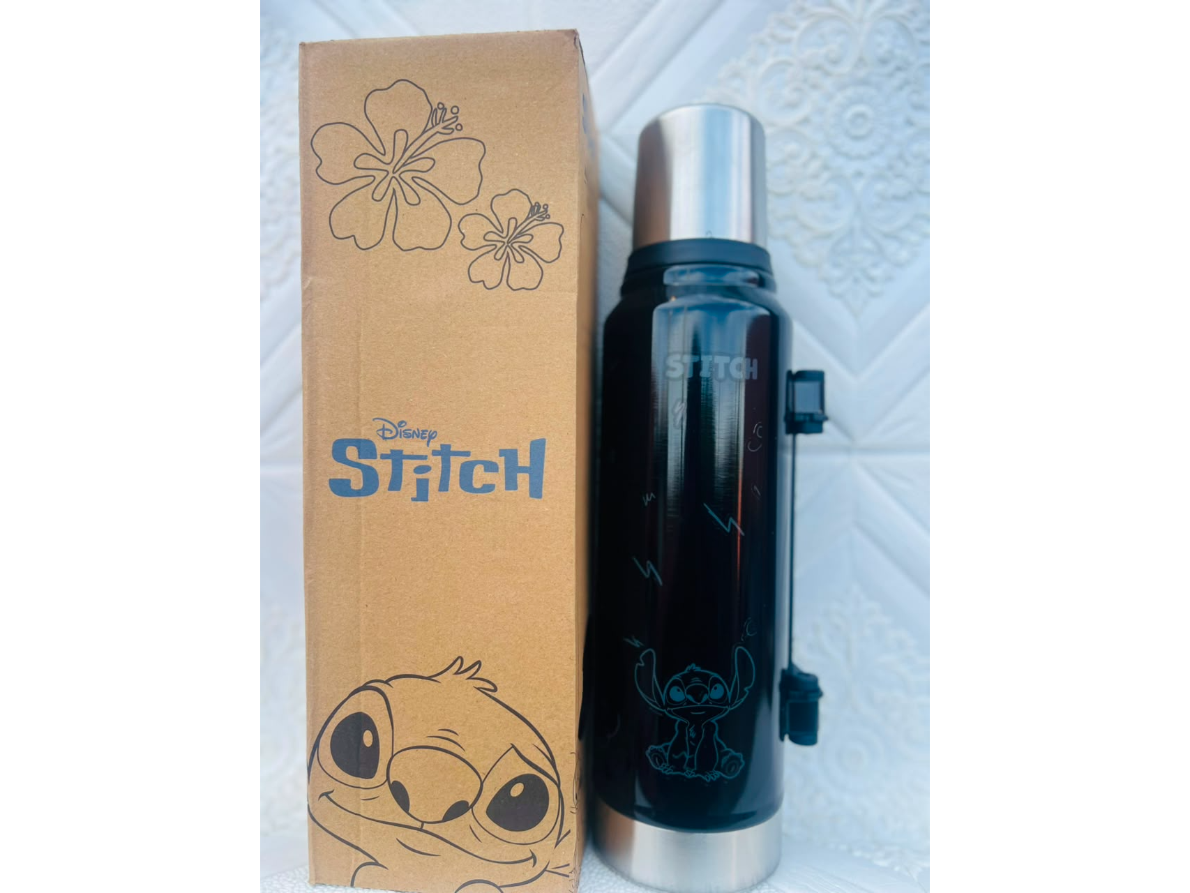 TERMO NEGRO 1300ML . STITCH 7216 de elpiratacba