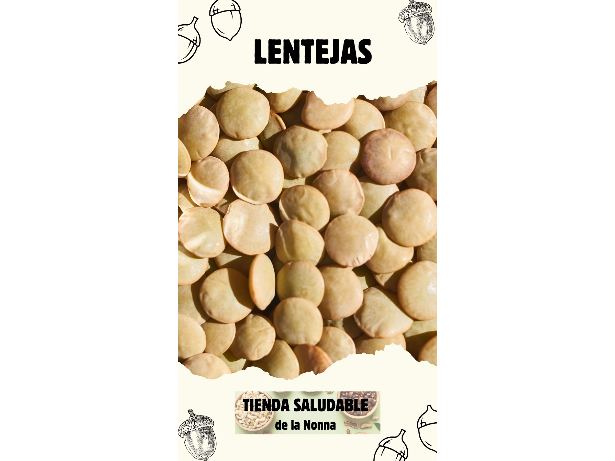 Lentejas de Tienda saludable de la Nonna