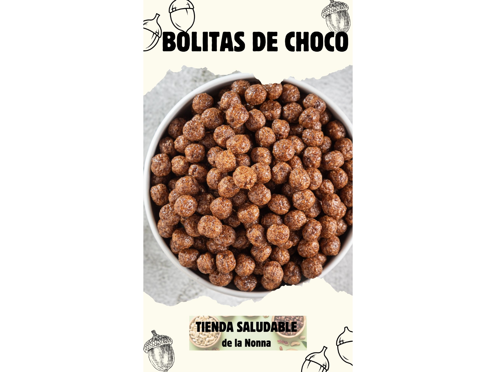 Bolitas de chocolate de Tienda saludable de la Nonna