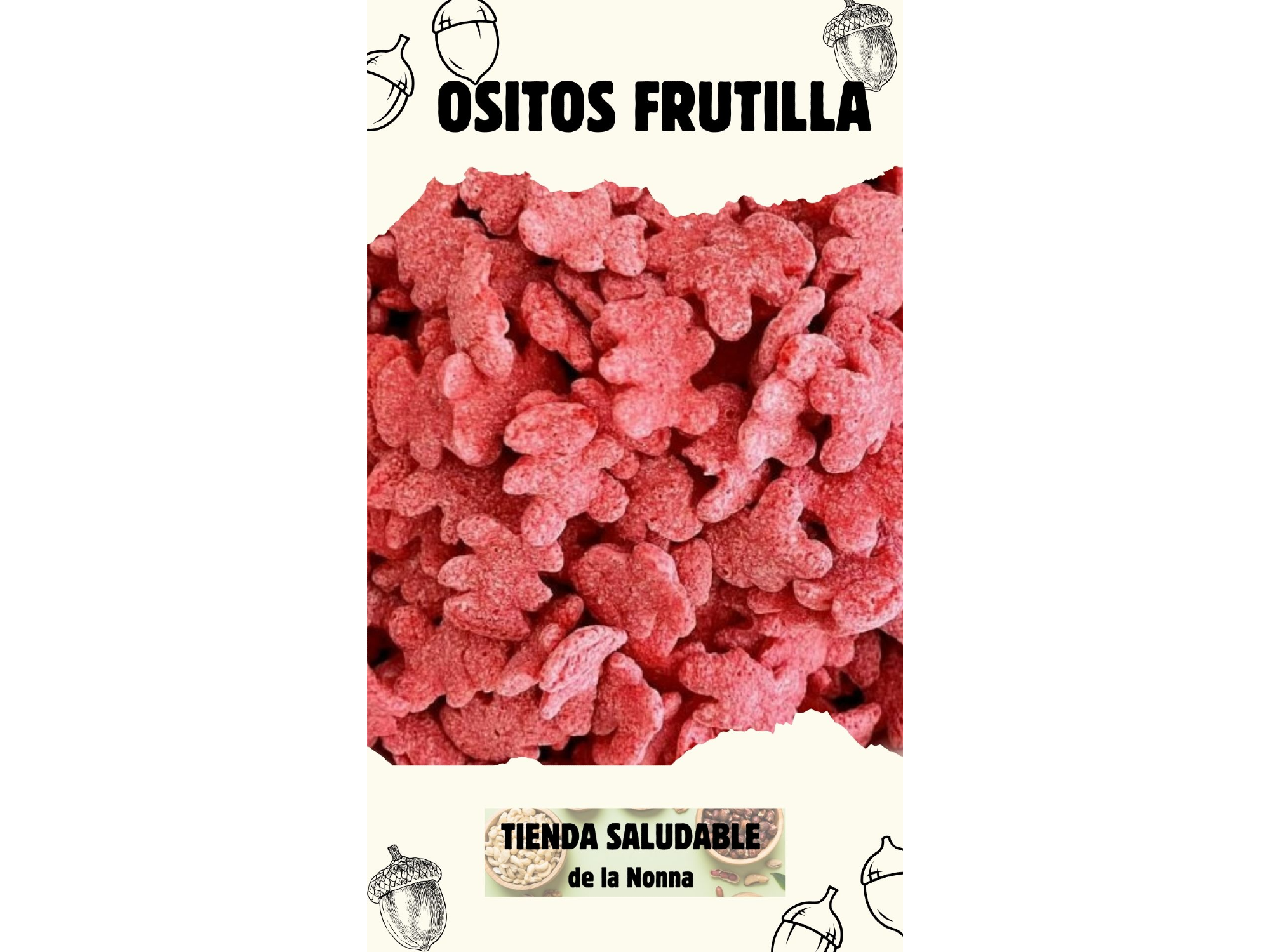 Ositos de frutilla de Tienda saludable de la Nonna