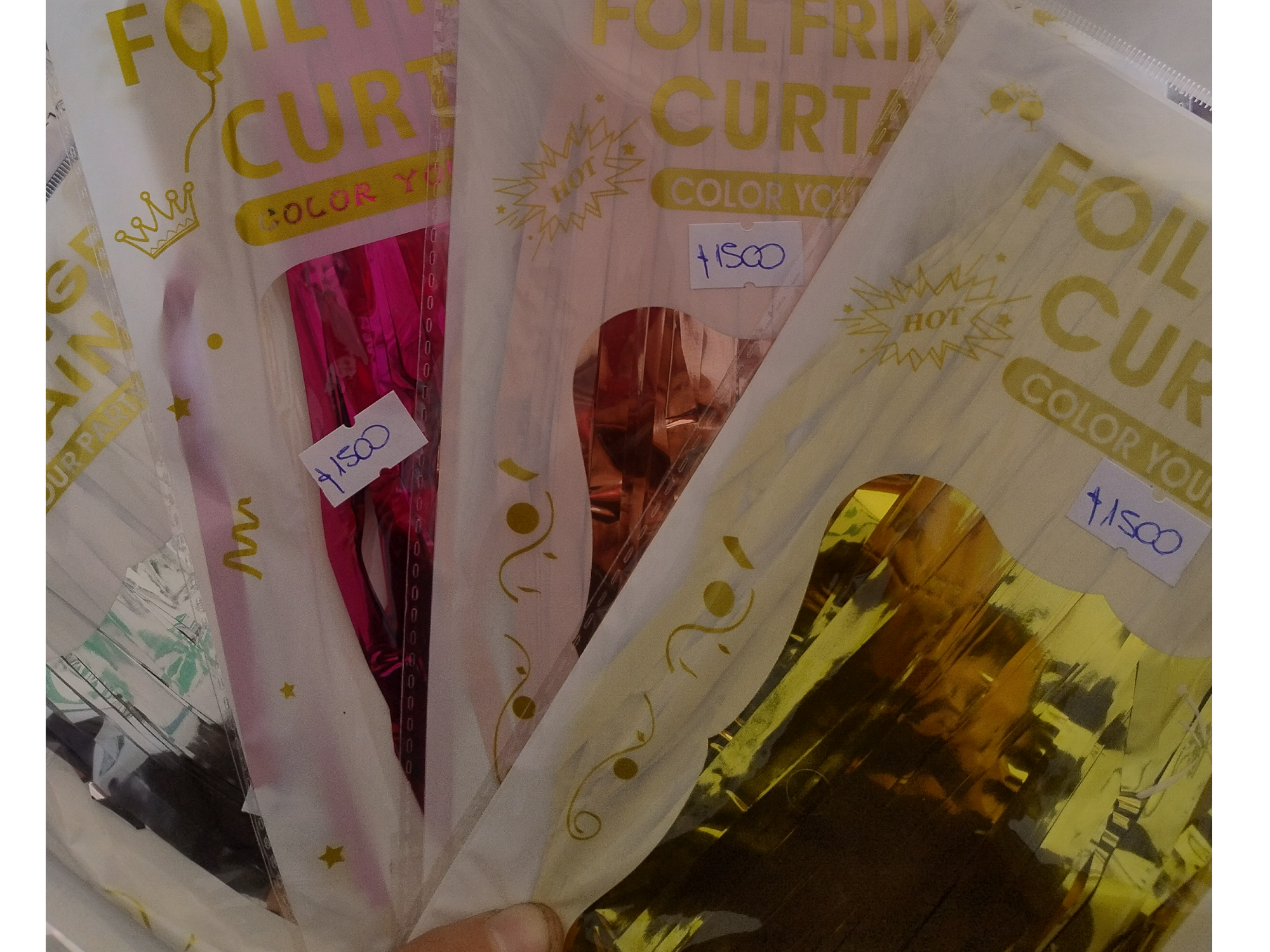 Cortinas metalizadas