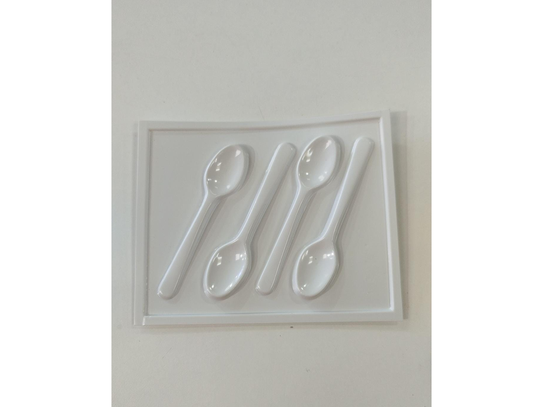 Placa para hacer cuchara de chocolate