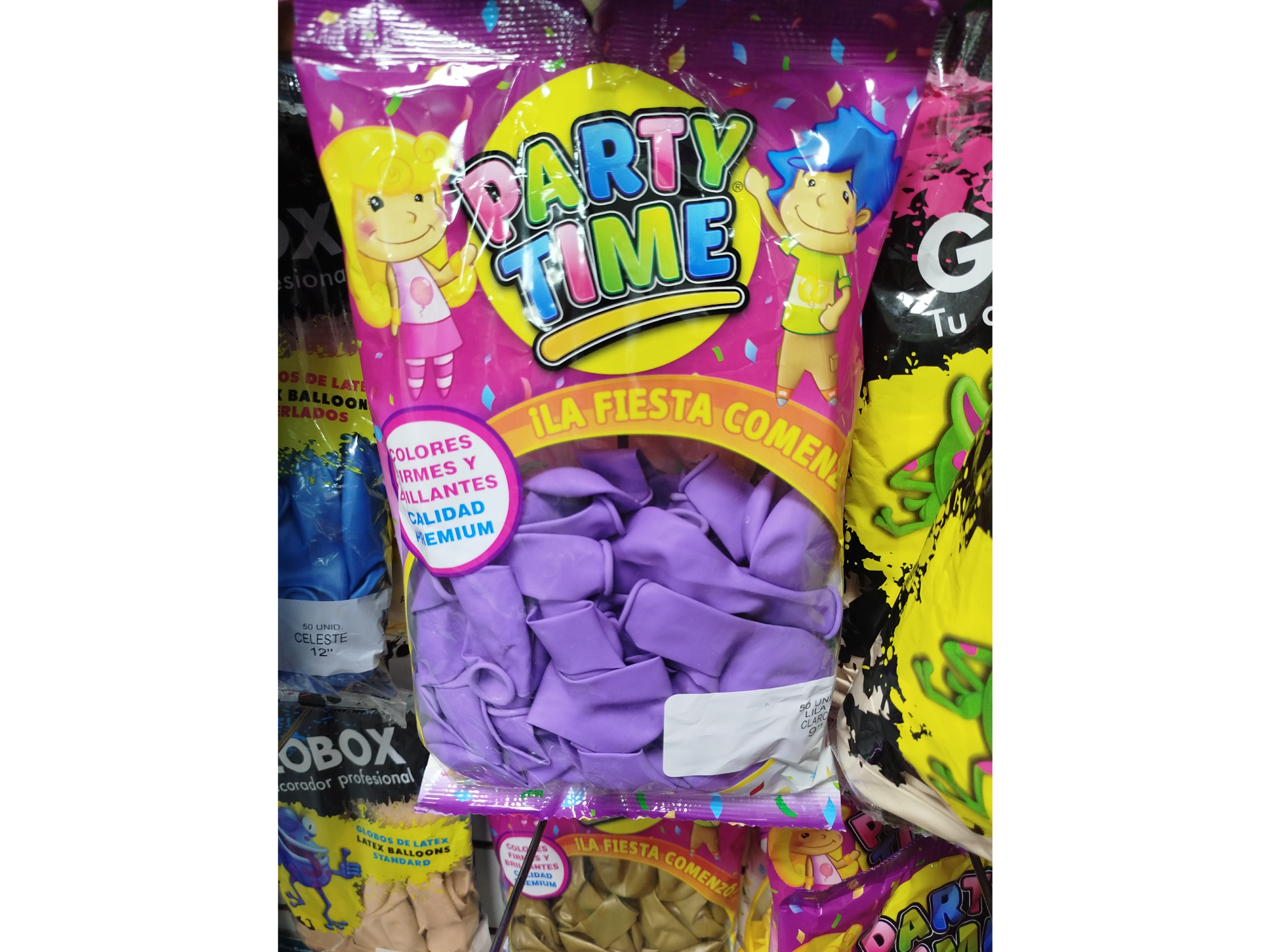 Party time 9" x50unidades lila