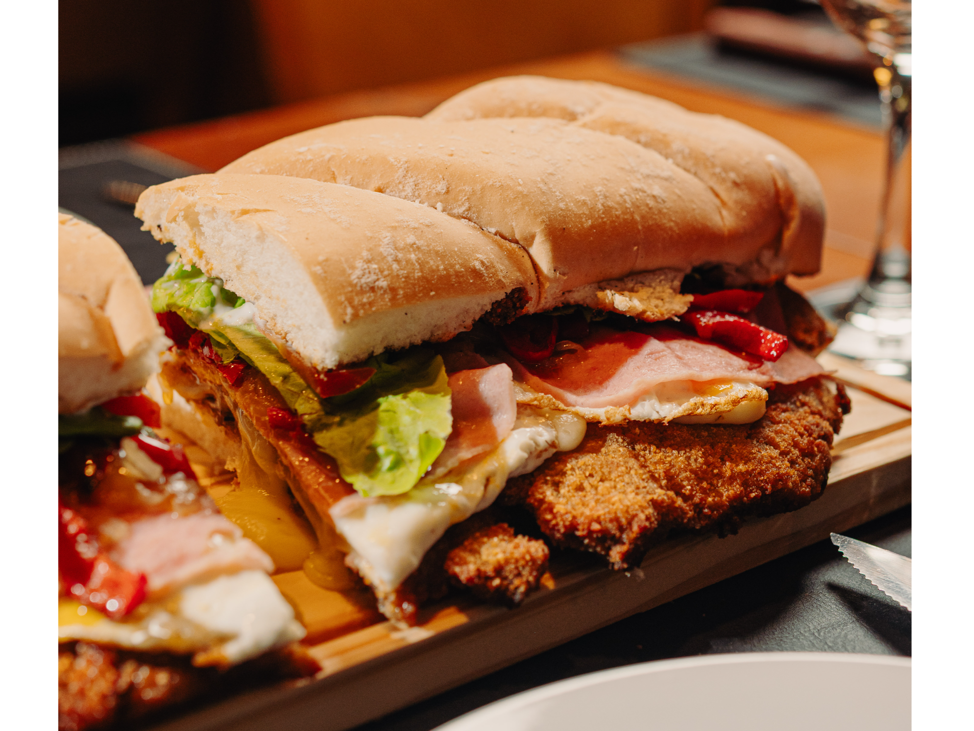 Sándwich de milanesa de La Minutería