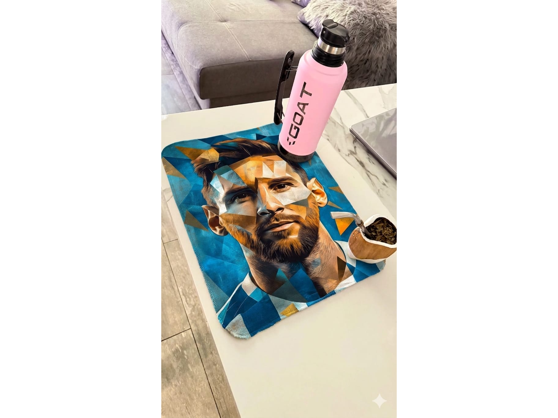 INDIVIDUAL/REPASADOR MESSI #10 CUADRO