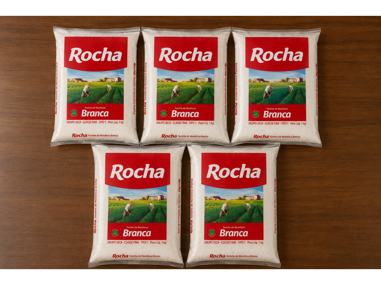 5 UN FARINHA DE MANDIOCA ROCHA 1KG