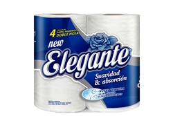 PAPEL HIGIÊNICO FOLHA DUPLA ELEGANTE 4X30M