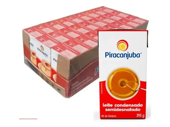 CAIXA DE LEITE CONDENSADO PIRACANJUBA 395 G (27 UNIDADES)