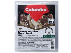 CARNE DE CHARQUE BOVINA EM CUBOS CALEMBA 150G
