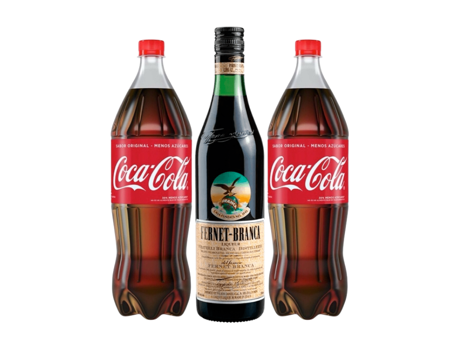 Branca 750 + 2 Coca 1.5l