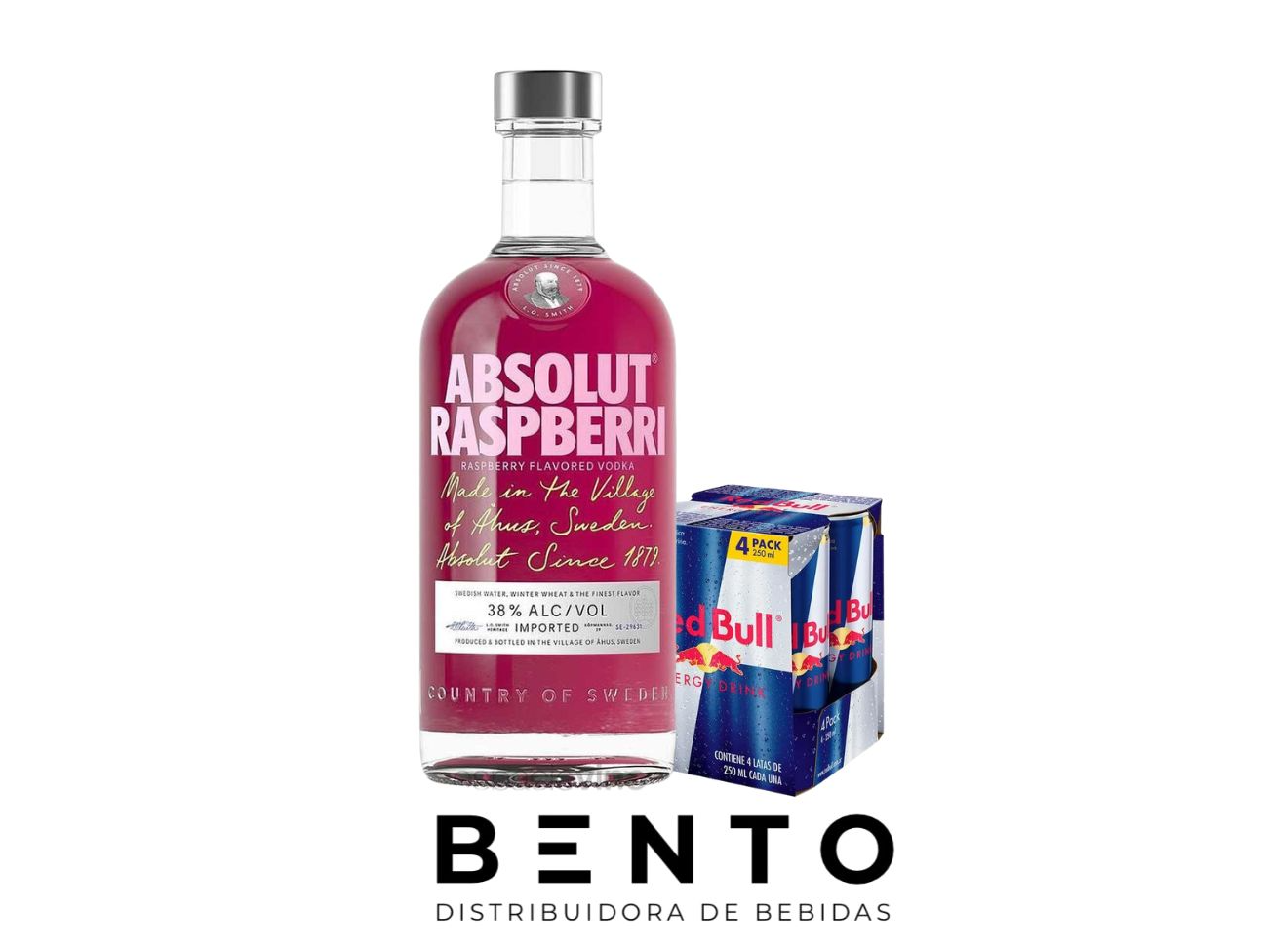 Promo Absolut sabor + 4 redbull 250ml