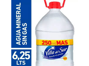 VILLA DEL SUR BIDÓN DE AGUA X6,25LTS