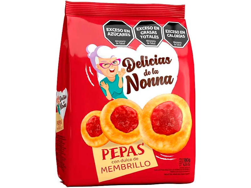 DELIC.LA NONA PEPAS X180 MEMBRRILLO