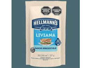 HELLMANN´S MAYONESA X250GR LIVIANA