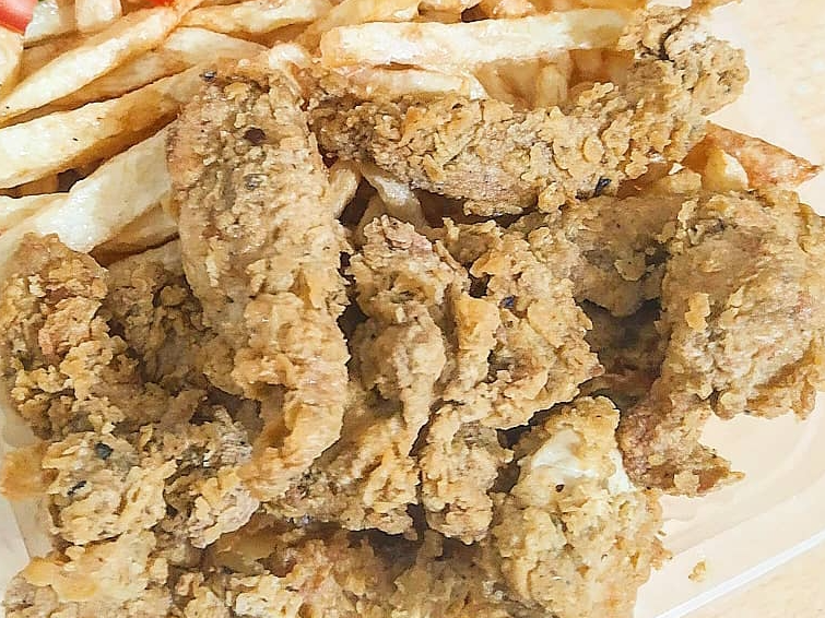 Chicharrón VEGETARIANO con CHAUFA