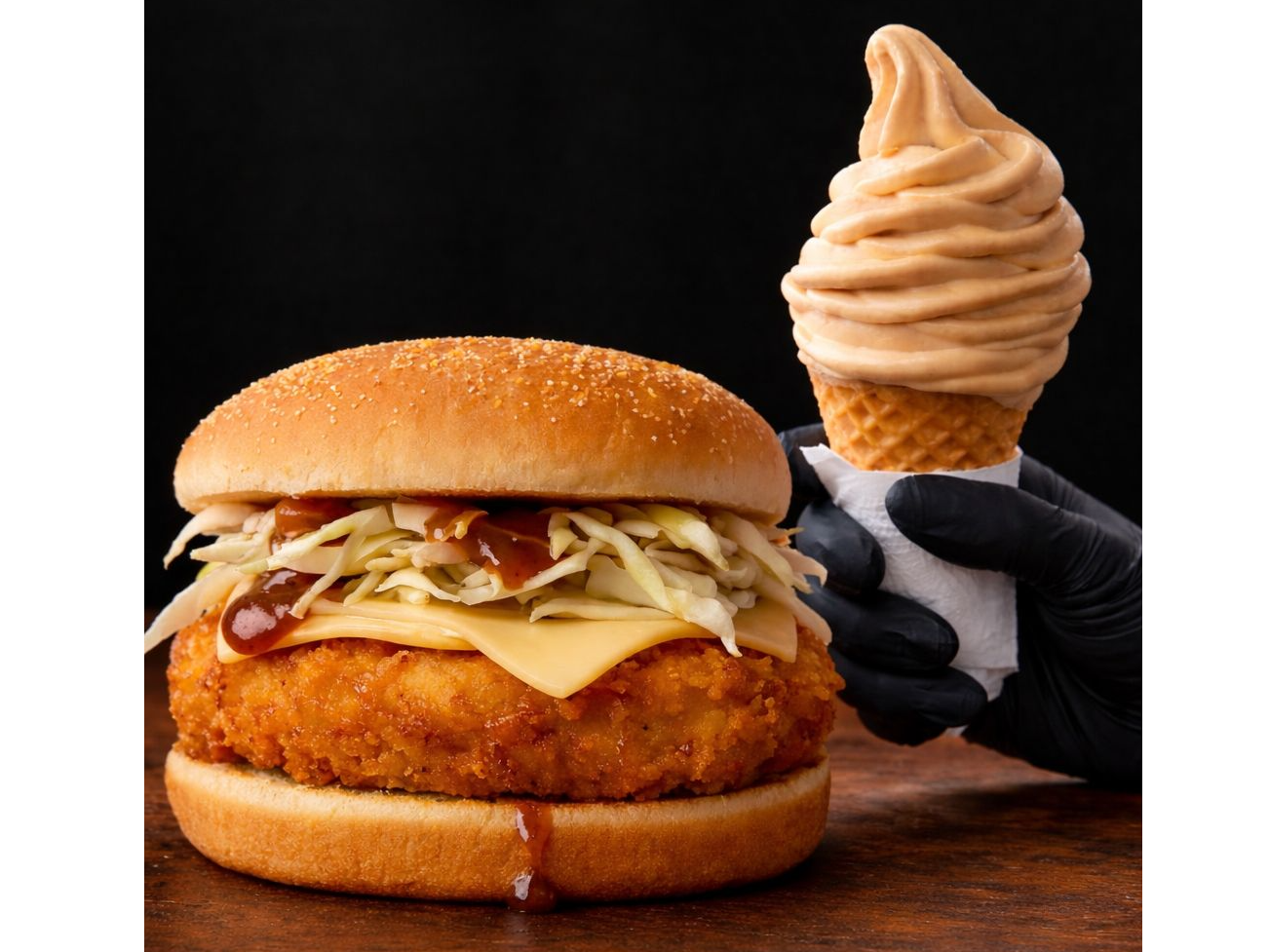 KATSU BURGER + HELADO