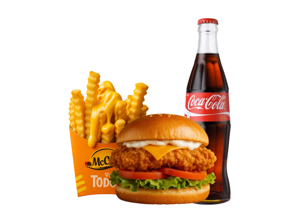 COMBO CRISPY CHICKEN BURGER