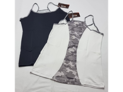 M5288 - MUSCULOSA PIQUE ELASTIZADA CON ESTAMPA