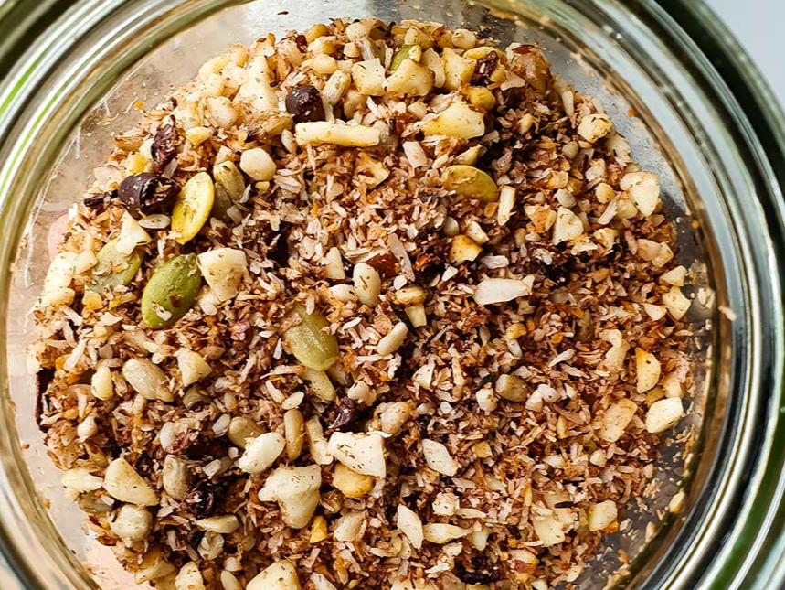 Granola cacao y coco 1Kg