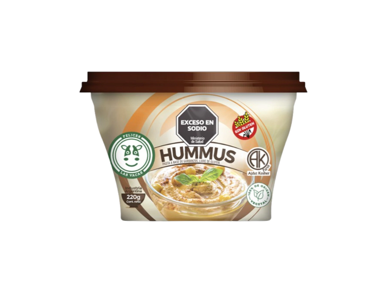 Hummus de Garbanzo x 230g - Felices las Vacas