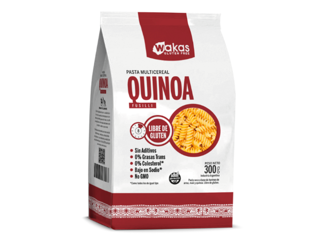 PASTA MULTICEREAL WAKAS - CON QUINOA FUSILLI