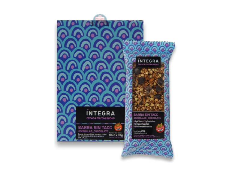 Barritas Semillas Y Chocolate X10un. 38gr Sin Tacc Integra