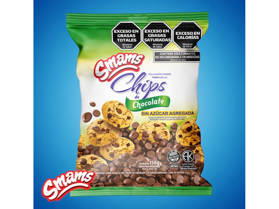 Coockies con chips de chocolate x150grs - Sin tacc y Sin Azúcar