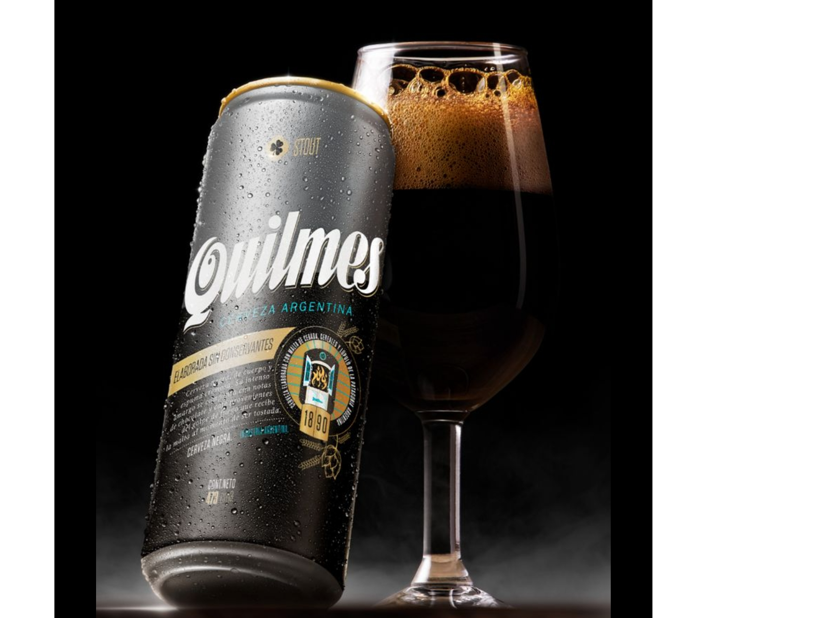 Quilmes Stout (Negra) 473cc.