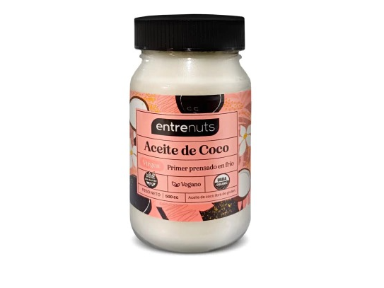 Aceite De Coco "Entrenuts" X 360 Ml Virgen