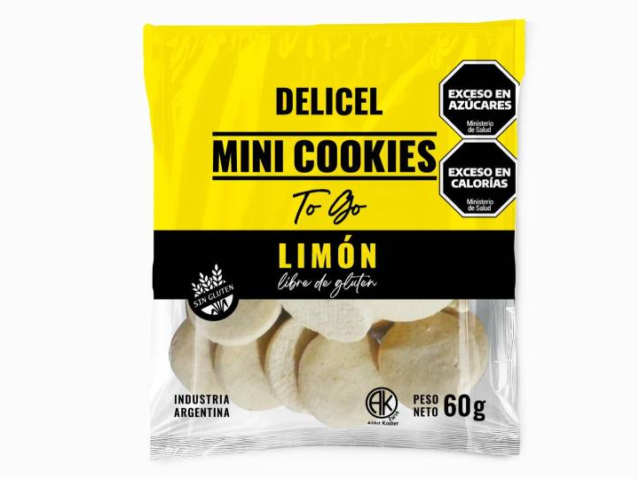 Delicel Minicookies Limon X60G