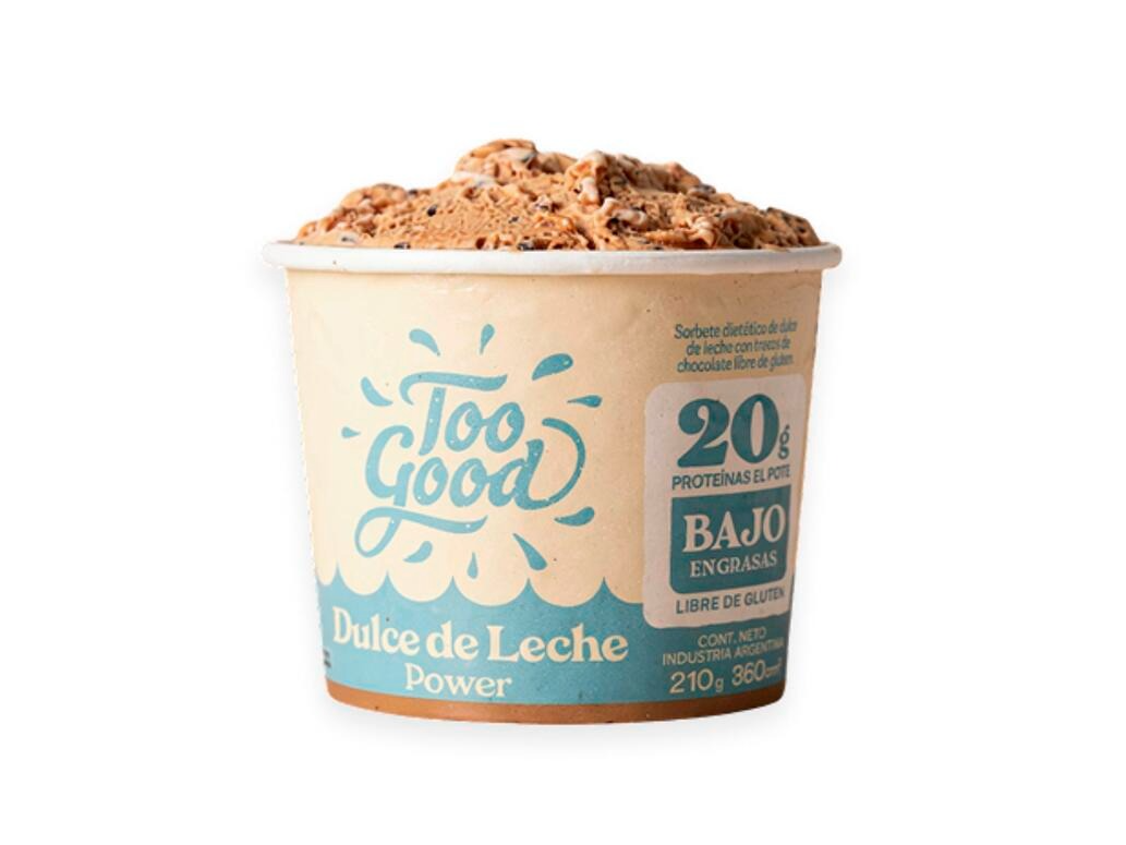 Helado Dulce de Leche Power Too Good x 210g