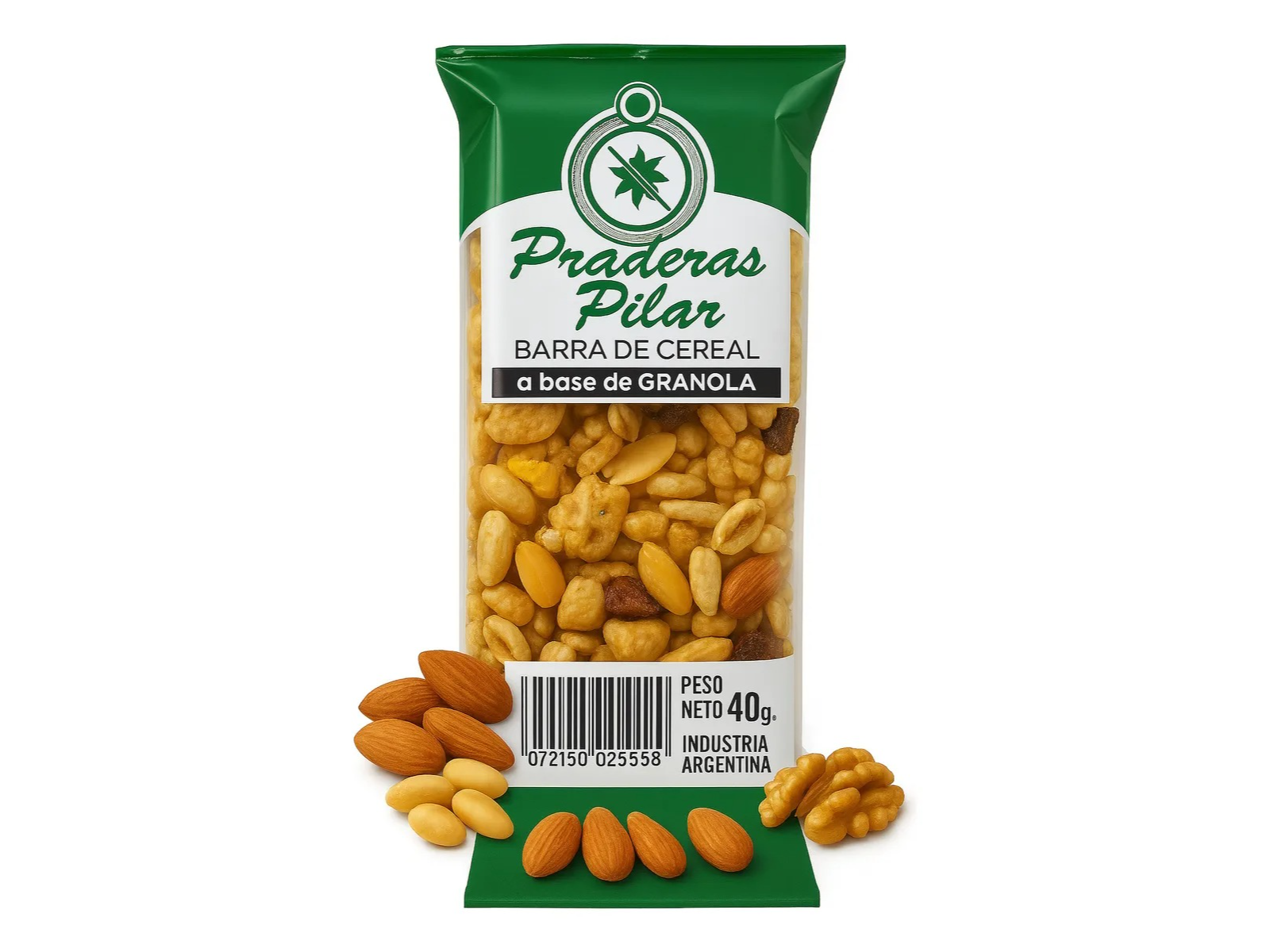 Barrita de Cereal a Base de Granola “Praderas Pilar” – 40 g