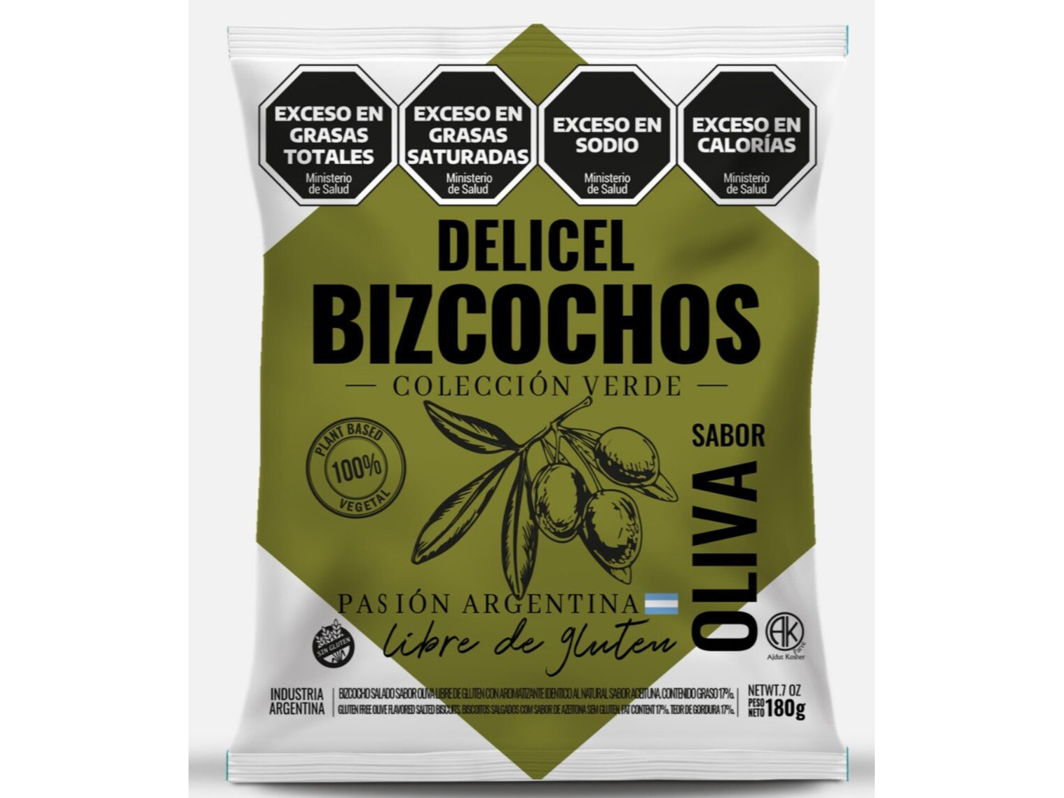 Delicel Bizcocho Oliva X180G