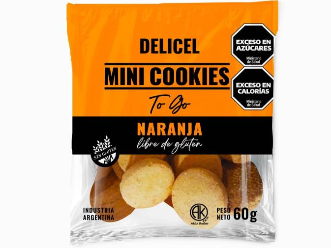 Delicel Minicookies Naranja X60G