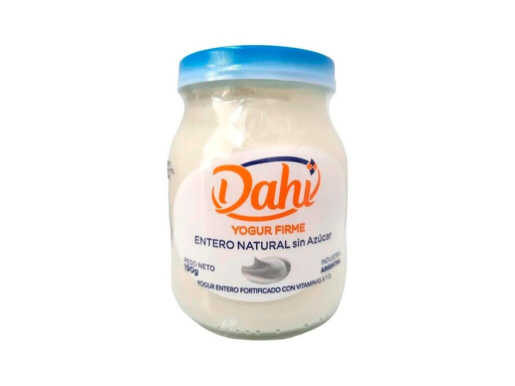 Yogurt Firme Entero Natural Dahi x 190g