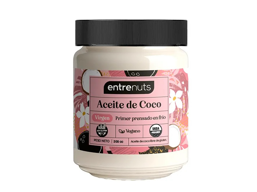 Aceite De Coco "Entrenuts" X 200 Ml Virgen