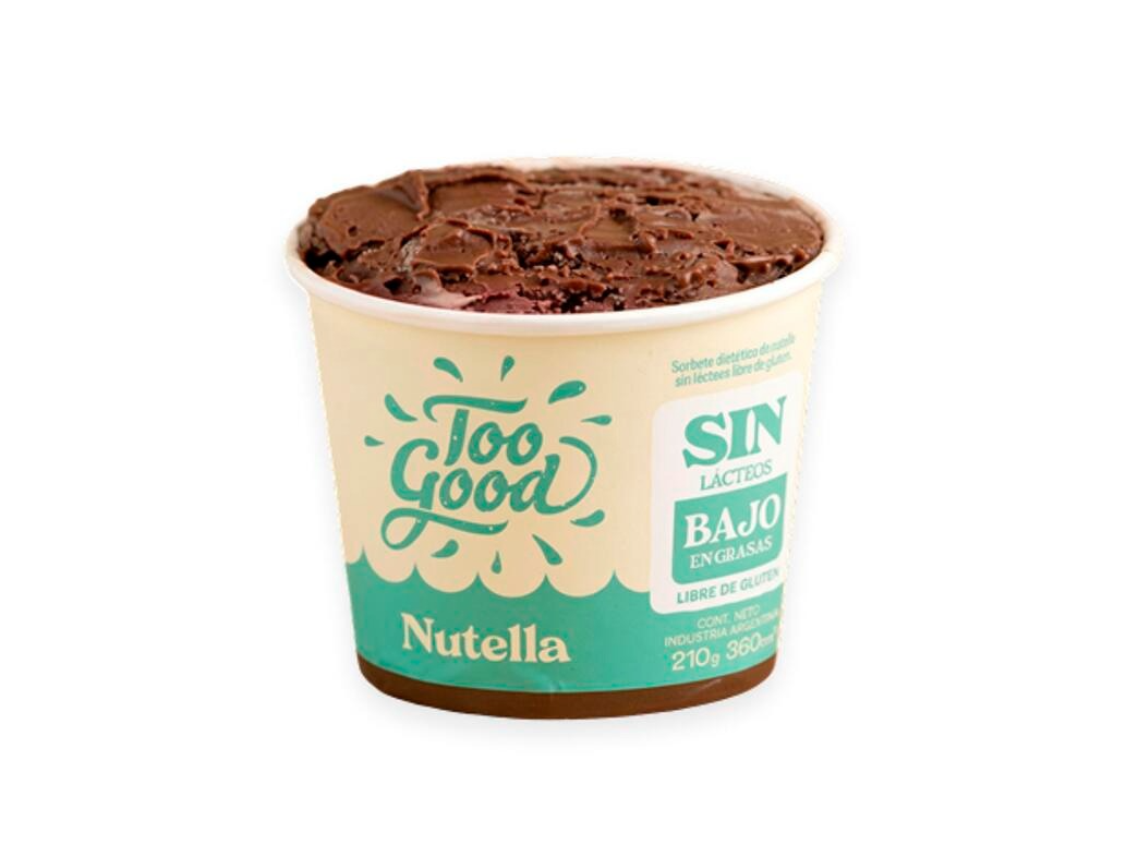 Helado Nutella Vegano Too Good x 210g