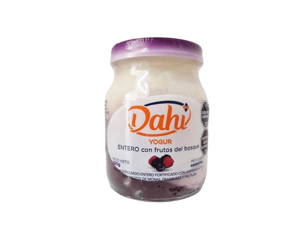 Yogurt Entero Frutas del Bosque Dahi x 190g