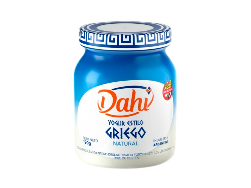 Yogur Estilo Griego Natural Dahi x 190g