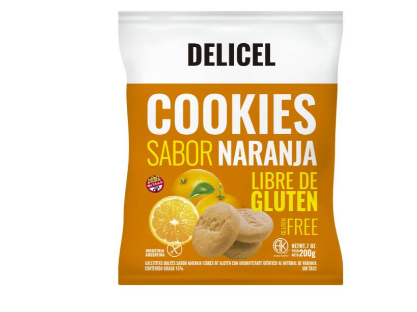 Delicel Galletita Sabor Naranja S/Tacc 200G