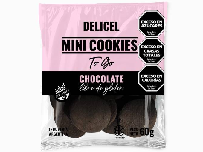 Delicel Minicookies Chocolate X60G