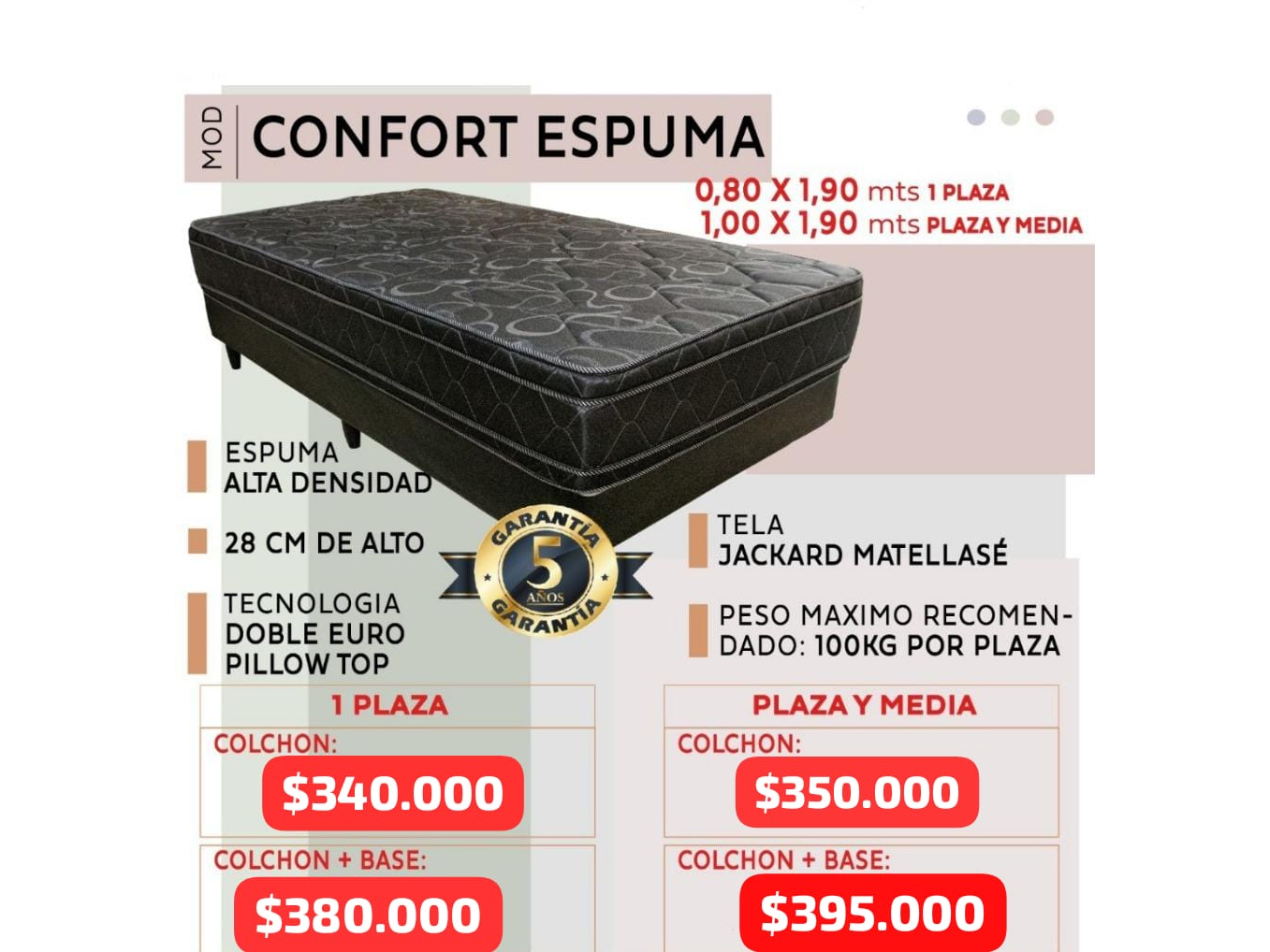 CONFORT ESPUMA 1
