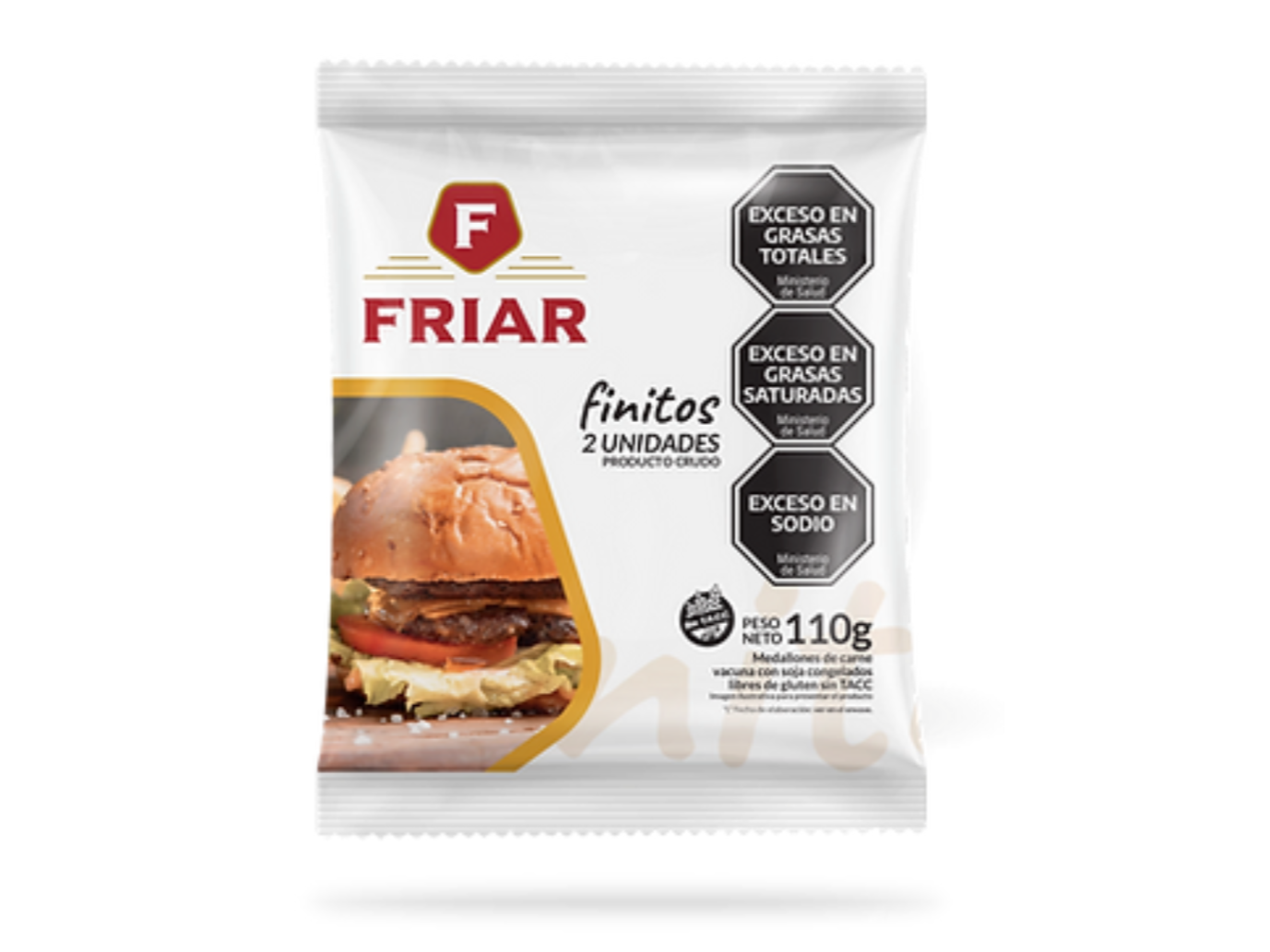 Medallón de carne con soja FRIAR de 55 grs