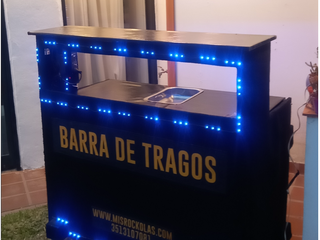 Barra de tragos Sola. Sin bebidas .