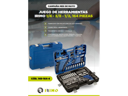 JUEGO HERRAMIENTA IRIMO MALETA - 149-164-4 164 Pz.