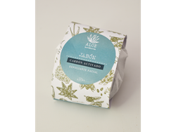 Jabon exfoliante facial con carbon activado Aloe Botanica 65gr