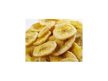 Banana deshidratada en rodajas